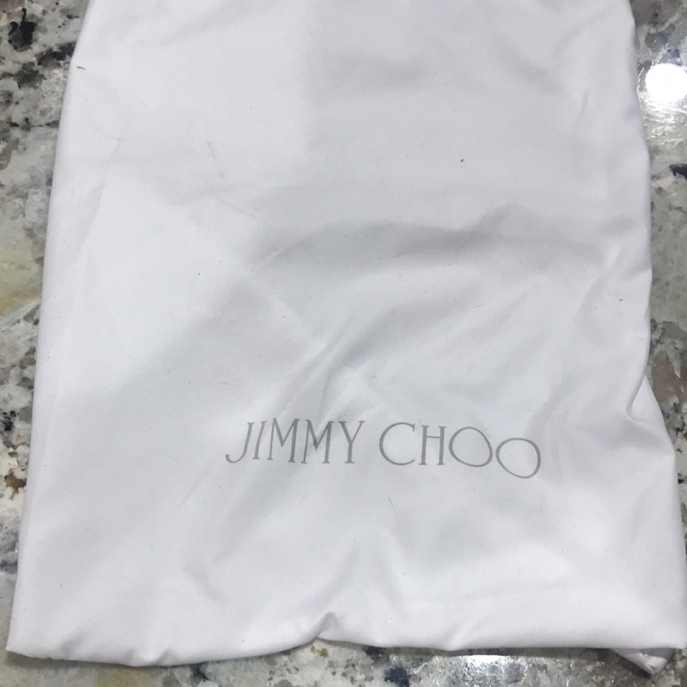 🎉 HP 🎉 Jimmy Choo | Champagne Glitter Pointy Toe Stiletto High Heels Size 39.5 - Picture 7 of 7
